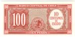 Chile 127a banknote back